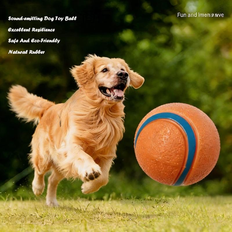 Interactive Dog Toy Ball Durable Squeaky Chew Resistant Pet Chasing Toy Ball For Teeth Grinding Training Self Entertainment