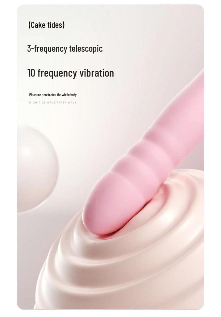 Pudding Bear Vibrator: Powerful Telescopic Sex Toy for Female Orgasm