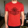 Elegant Ornate Dragon  Dice Border Graphic Tee Unisexs Minimalist DD Inspired TShirt Gothic Dragon Emblem Shirt Unisex Cotton Tops