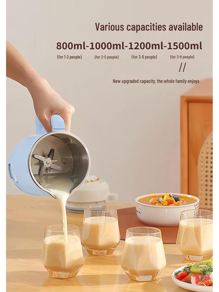 Shenhua Fully Automatic Soy Milk Maker: No-Cook, No-Filter, Multi-Functional Household Food Processor.