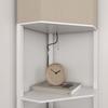 Three-Shelf Corner Floor Lamp - White