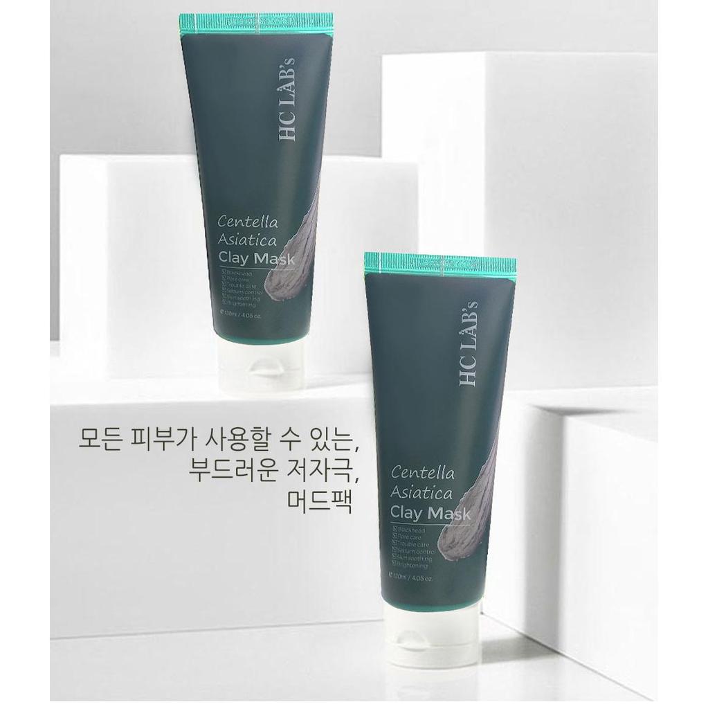HC LAB’s Centella Asiatica Clay Mud Mask 120ml – Clay Care, Pore Purifying, Korean