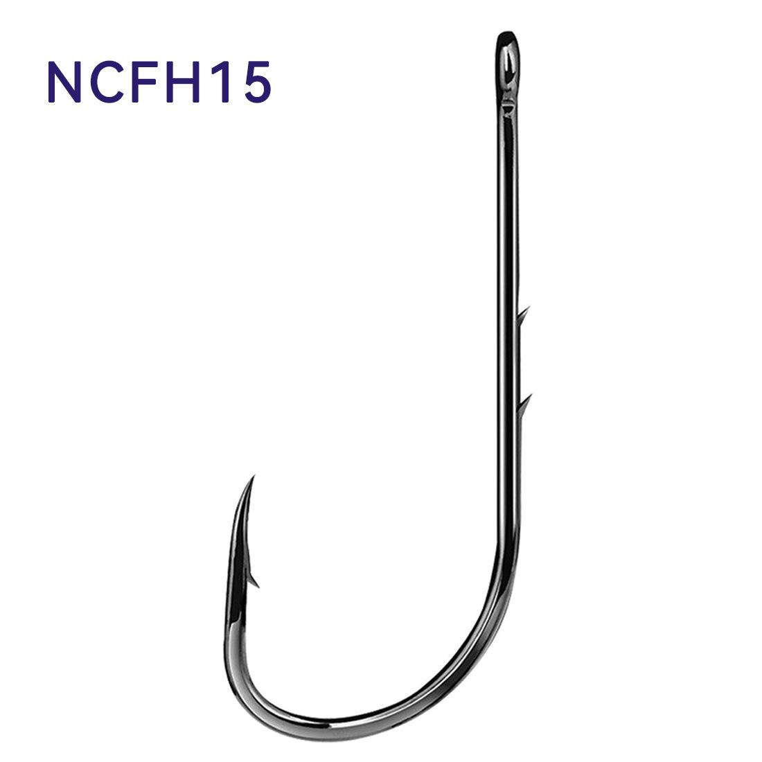 Long Handle Double Back Thorn Crooked Mouth Long Handle Hook High Carbon Steel Live Shrimp Hook String Hook Fishing Group 10 # 【50】