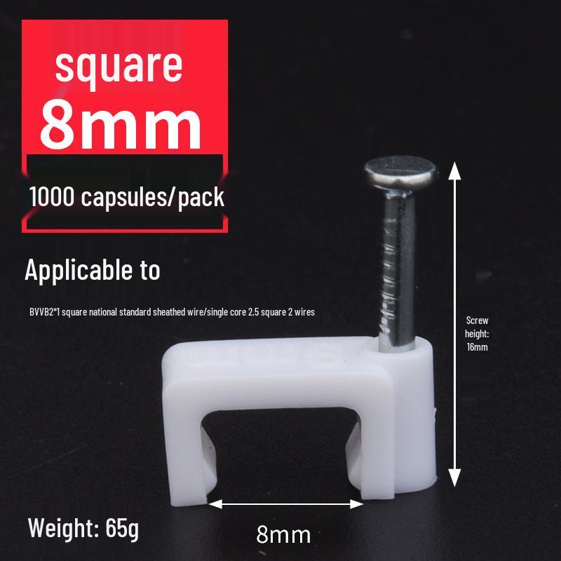 Steel Nail Wire Clips for Cable Management