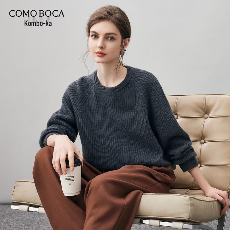 

Kemeng Boka Women s Thickened Cashmere Round Neck Sweater XL
