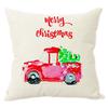 Watercolor Christmas Cars Print Home Decorative Pillow For Sofa Christmas New Year Decoration Cushion Cover Car Pillows Cases
