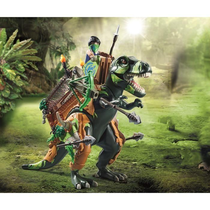 PLAYMOBIL - Dino Rise - Tyrannosaure et soldat - Multicolore - 83 pièces