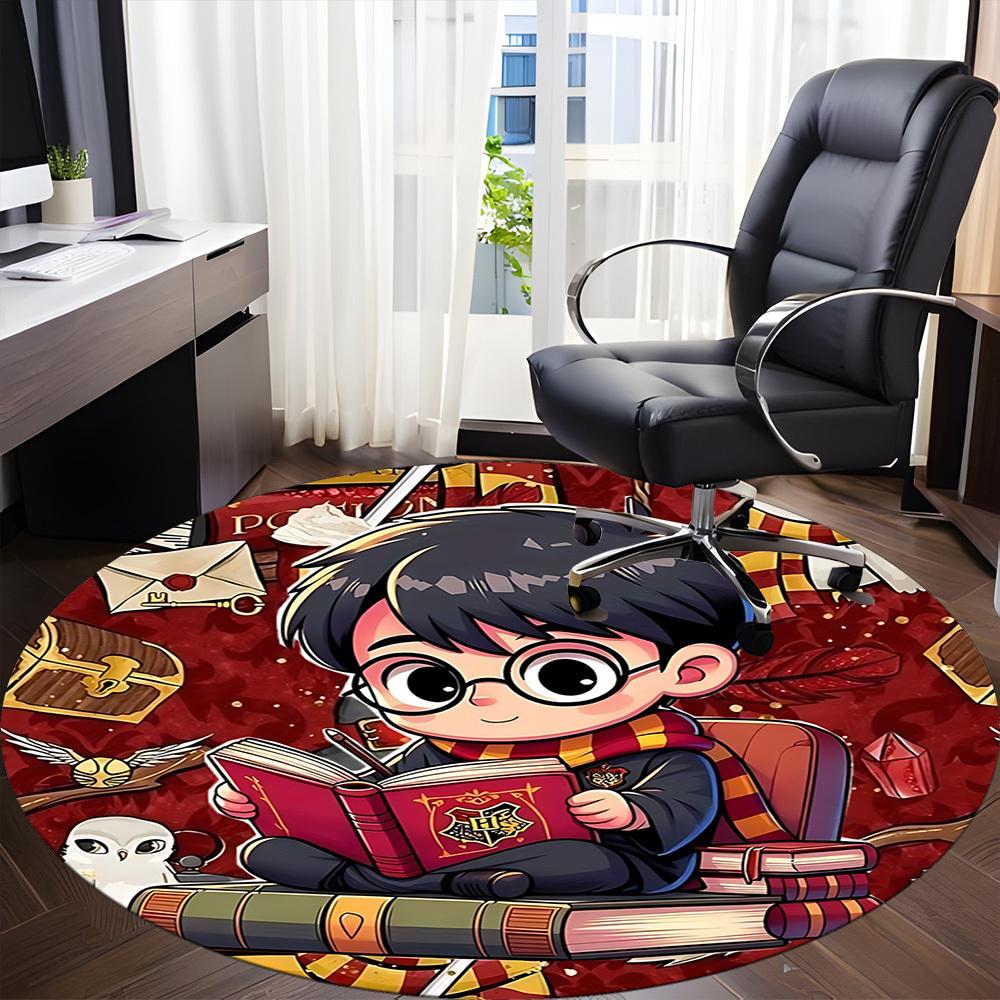 1pc Office Round Area Rug, Under Office Chairs Bedroom Living Room Home Decor a1022282