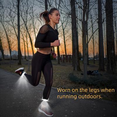 Ultra-Light COB Running Light USB Rechargeable Wristband with 3 Adjustable Modes for Night Running Walking Cycling
