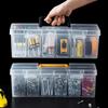 Portable Multi-Compartment Transparent Hardware Organizer – for Screws, Tools, Parts & Small Accessories