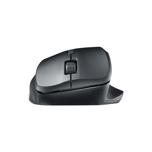 Sanwa Supply Silent Bluetooth Mouse (with Side Wheel, 5 Buttons, Black) MA-BBS523BK