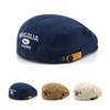 Fashion Retro Casual Beret Cotton Adjustable Painter Hat Letter Embroidery Beanie Hat Unisex Spring