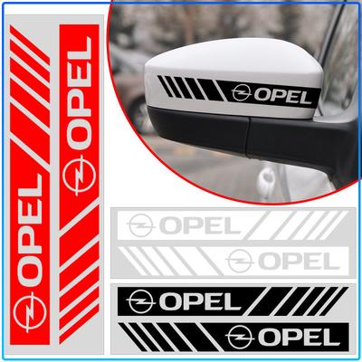 2Pc Car Rear View Mirror Sticker Auto Door Rear View Mirror 3D Sticker Decal For Astra H G J Insignia Mokka Zafira Corsa Vectra B C D