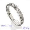 Hand Jewelry, Simple Personalized Woven Double-Row Front And Back Keel Flat Buckle Titanium Steel Men'S Bracelet