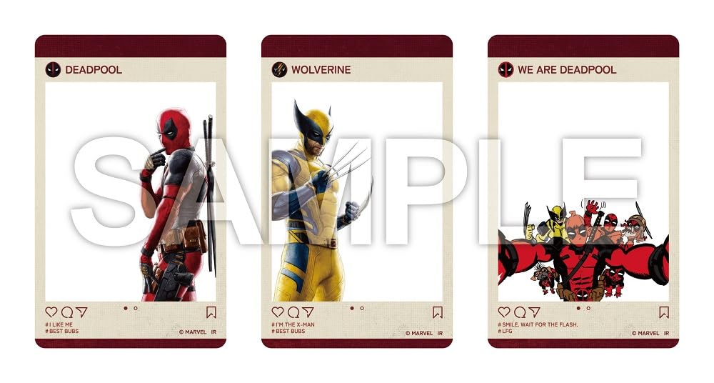 Deadpool Wolverine DVD Set Includes a set of 3 original acrylic cards & Blu-ray + [Blu-ray]