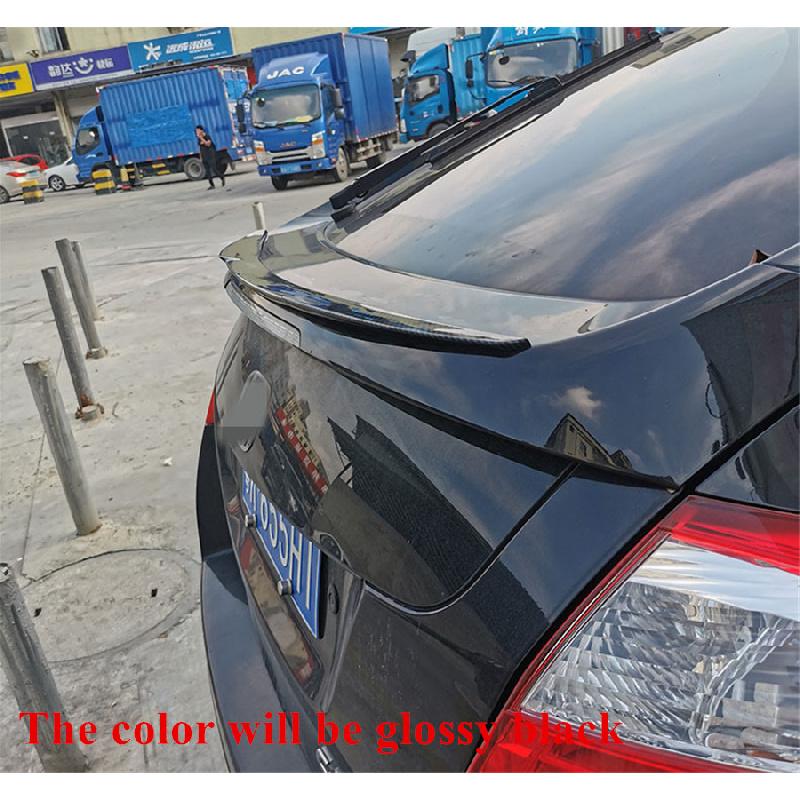 39" Glossy Black Pu Car Rear Roof Lip Trunk Spoiler Wing Lid Tail Sticker Trim