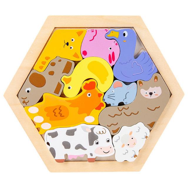 Youngsters High-Quality Toy High-Quality Wooden High-Quality Jigsaw High-Quality Puzzle High-Quality Creative High-Quality 3D High-Quality Puzzle