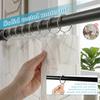 100Pcs Curtain Rings 1.5 Inch/1.8 Inch Metal Drapery Curtain Ring Heavy Duty Drape Ring with Eyelets for Bathroom Shower Curtain