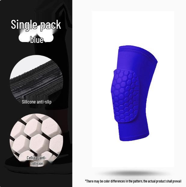 Universal Lycra Honeycomb Knee Pads: Anti-Collision Sports Support for Basketball & Running