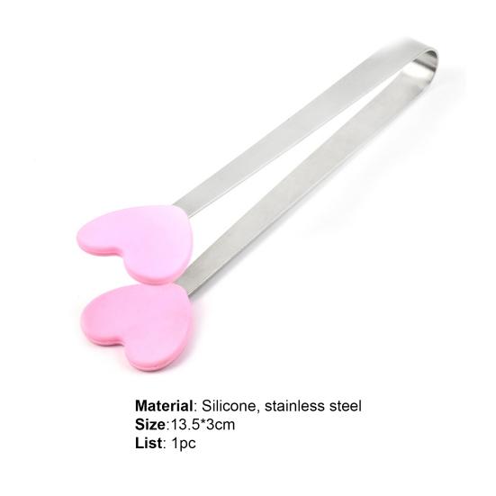 Klip na potraviny Přenosný Roztomilý Mini z nerezové oceli ve tvaru ruky Kleště na ledové kostky Cukr do kuchyně