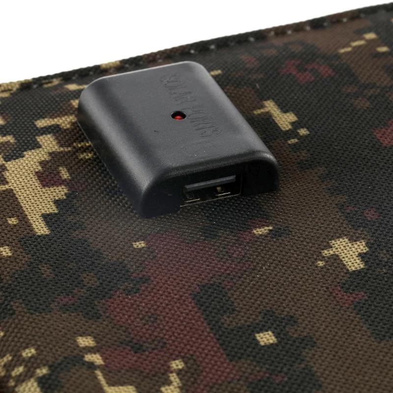 20W Portable Solar Panel 5V Folding Solars Cell Foldable Waterproof USB Port Charger Mobile Power Bank for Phone Battery Outdoor