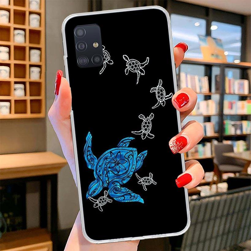 

Cartoon Sea Turtle Tortoise Cover Phone Case For Samsung Galaxy A12 A22 A32 A52 A72 A02S Phone Case Note 20 Ultra 10 S10 Plus A5 Samsung Note 10 Plus
