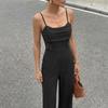 Spring/Summer New Style Lace Patchwork Sheer One-Piece Pants - Solid Color Fashion Elegant Lady's One-Piece Pants