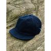 [karaku] [Indigo dye series] Cotton linen ball cap with toucan embroidery