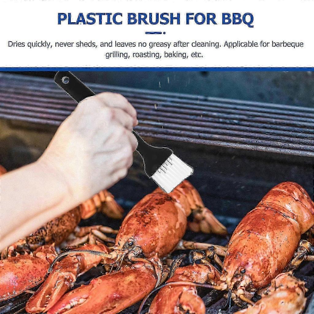 Pastry Brush, 4pcs Nylon Bristle with Plastic Grip for Basting Baking Cooking - 2 Big & 2 Small
