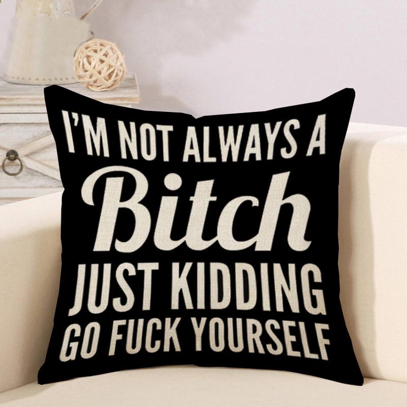 Creative life letter hug pillowcase home decoration car sofa cushion set outdoor products