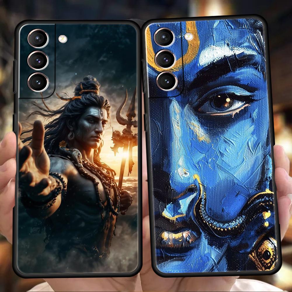 Lord Shiva Dio Indù Buddha India Custodia per Telefono Per Samsung Galaxy S25 S24 S23 S22 Ultra S20 S21 FE 5G S10 S9 Plus S10E Cover in TPU