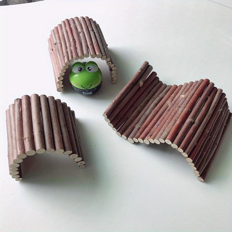 Small Pet Molar Willow Branch Rabbit Accessories Hamster Molar Supplies Totoro Climbing Ladder Fence Arch Bridge Toy