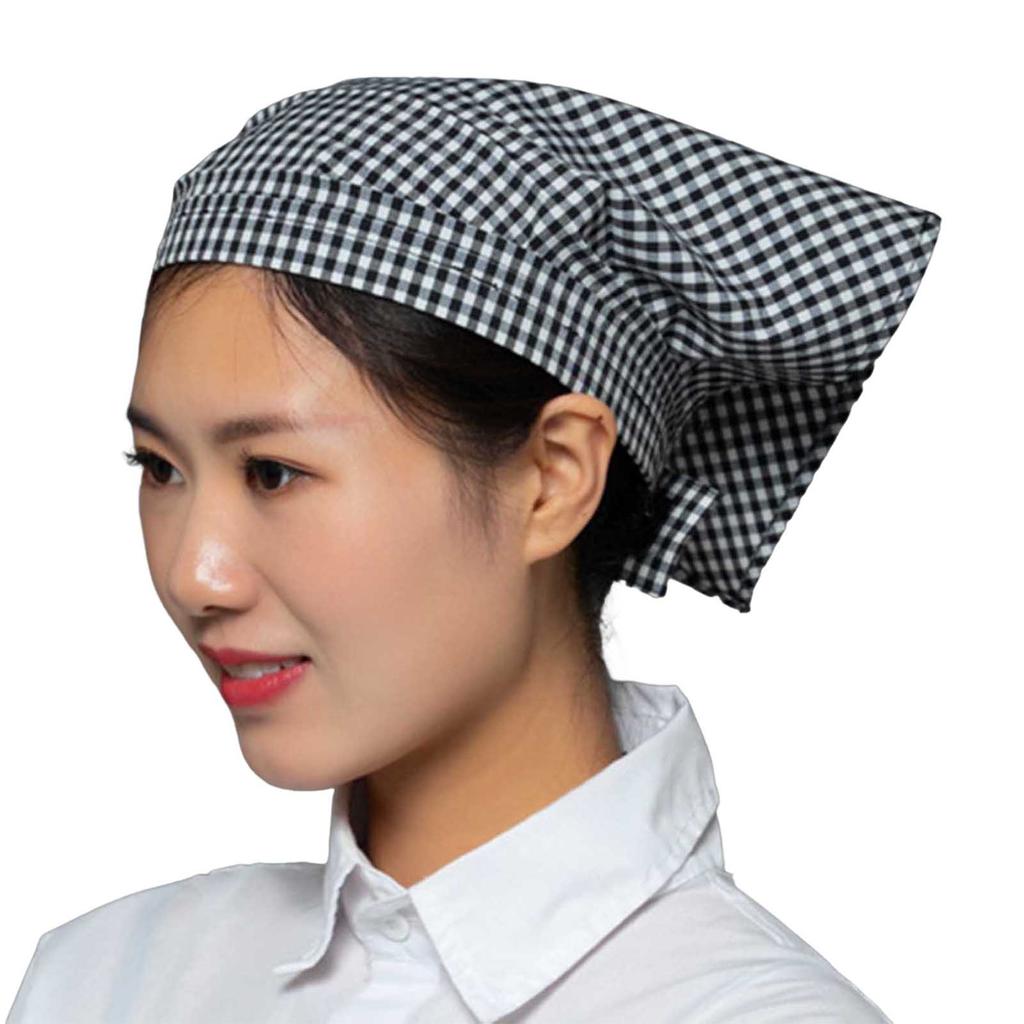 Working Cap Restaurant Triangle Hair Kerchief Vintage Fashion Cotton Chef Hat Hygiene Work Cap for Restaurant Accessories