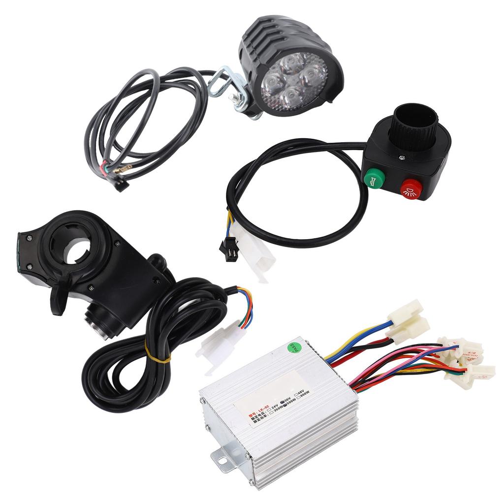 36V 500W Bike Controller Thumb Throttle Set Multi Protection Sensitive Control Brushed Controller with Thumb Throttle