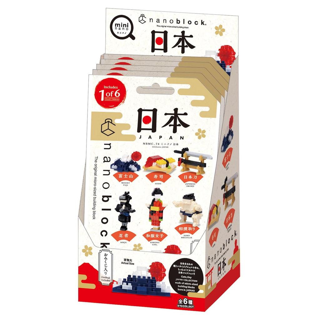 Kawada Nano Block Mini Nano Japan 1BOX 6 6 Types In Total (BOX) NBMC_74S = Pieces,
