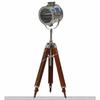 Vintage Floor Lamp Designer Nautical Wooden Tripod , LED Lamp, Spotlight, Sea