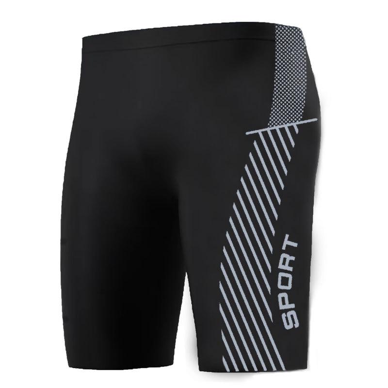 Men's Quick-Dry Five-Point Swim Trunks, Plus Size, Anti-Embarrassment, Hot Spring Style