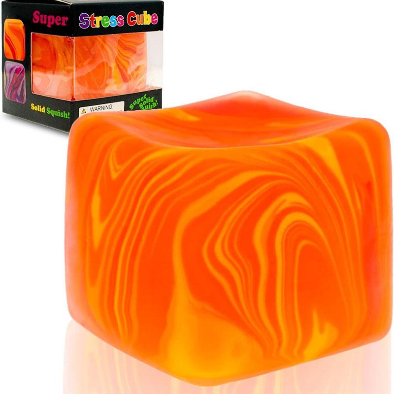 Nice Cube Swirl Sensory Toy With A Super Solid Squish Unique Swirling Color Blend - Ages 3 And Up Party Supplies