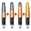 2ks motocyklových smerových svetiel 12V LED koncové blikajúce svetlá Vodotesné zadné svetlá Super jasné ohýbateľné príslušenstvo pre motocykle