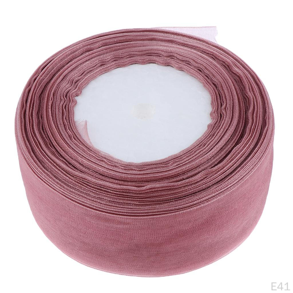 Ribbon Roll Spool Diy Gift Wrapping - 1.5 Inch 50Yards 21 Colors