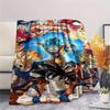 1PC Dragon Ball Super Patterned Flannel Blanket Suitable For All Seasons For Home Decor Warmth And Comfort Gifts Holiday Present