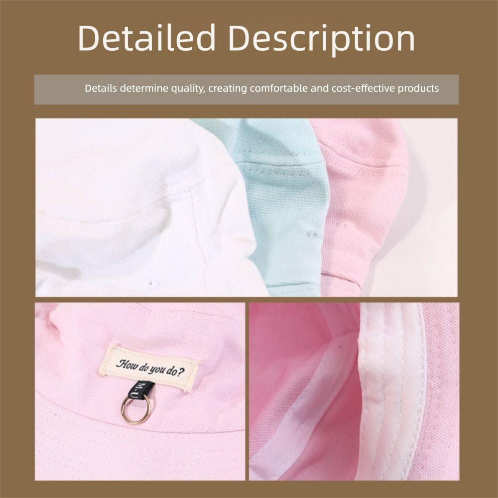 Dome All-match Sun Cap Multi-function Student Couple Sun Hats Gifts Summer Patch Bucket Hat