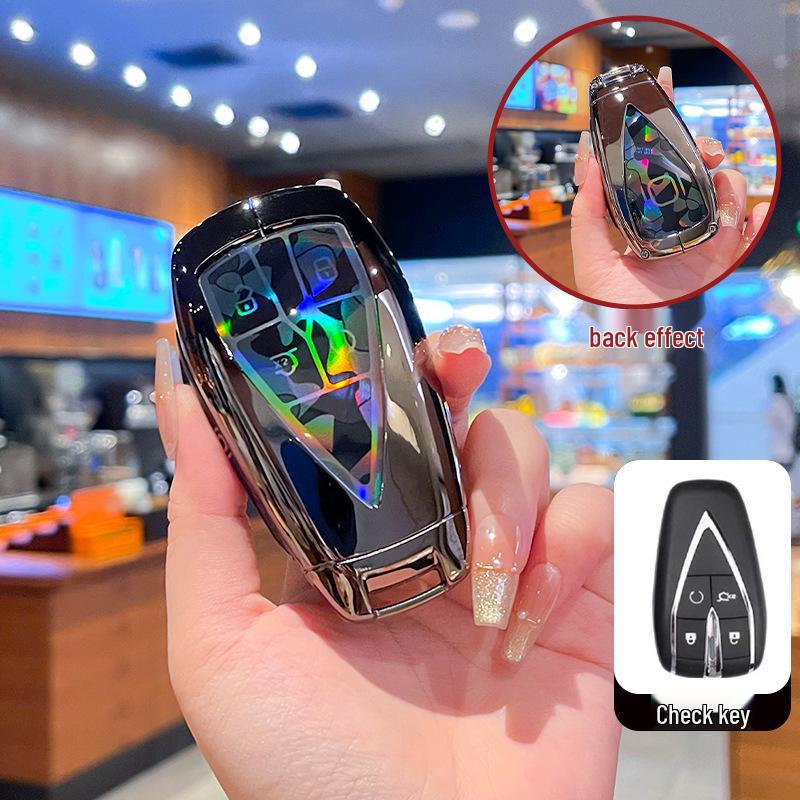 High-End Metal Key Cover for Changan Qiyuan A07 2025, A06 New Energy, and A05/A07 with Buckle