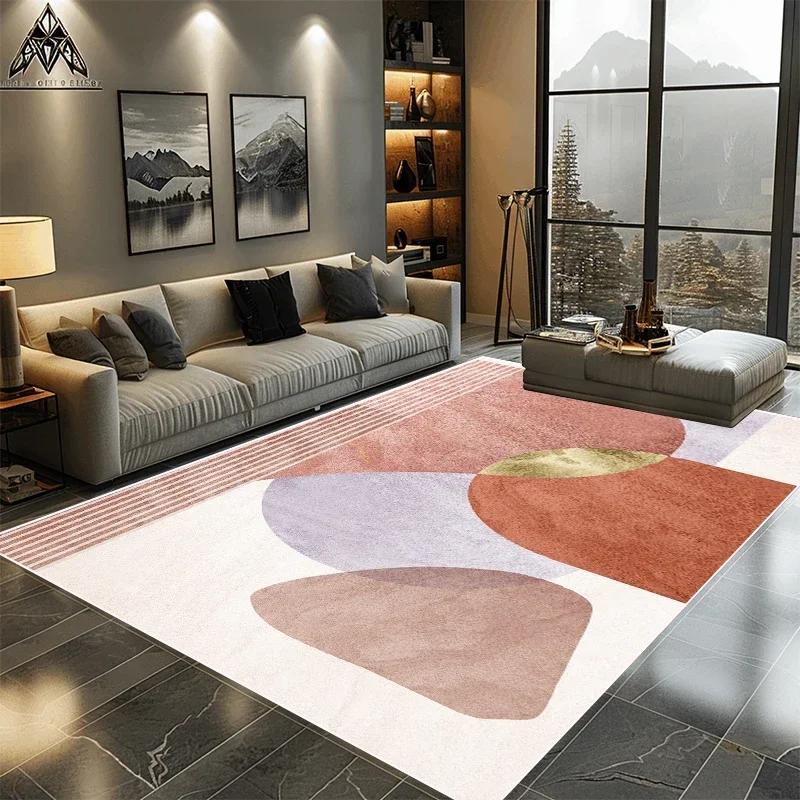 

Pink Modern Plush Area Rug Non-Slip Soft Carpet for Bedroom Living Room Girls Room Floor Mat Home Decor 80x120cm