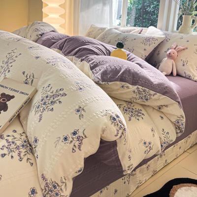 LISM Jacquard Floral Bedding Set