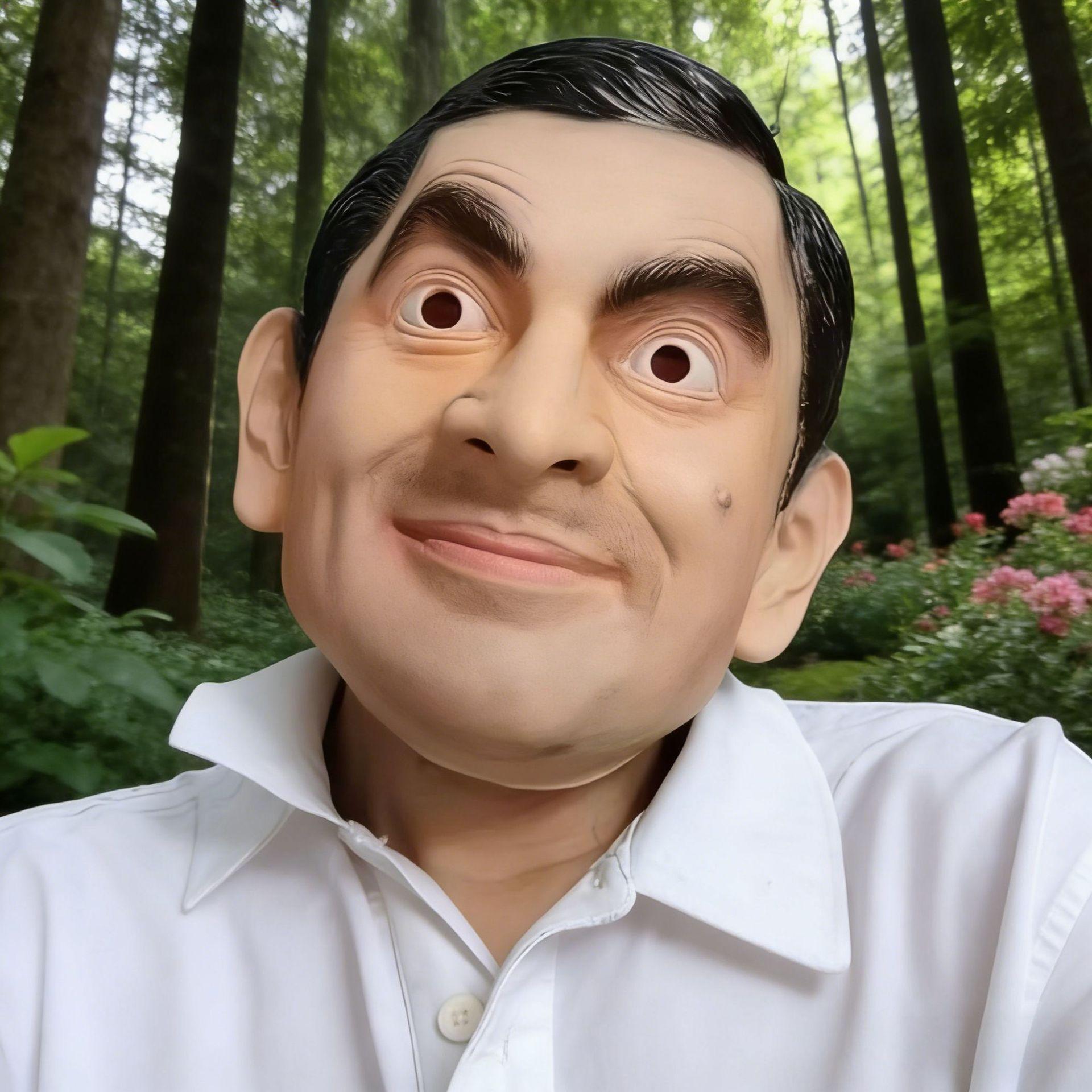 

Free labeling and quality inspection, film and television costume props, Mr. Bean mask, funny headgear Mr. Bean