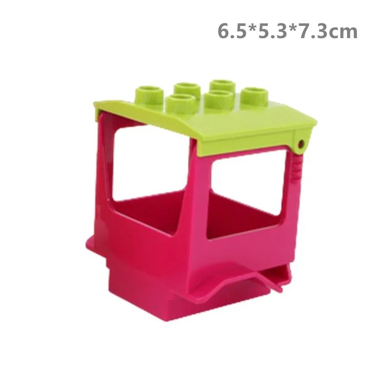 Big Building Blocks Compatible Large Bricks Road Plate Car Parking Pole Fuel Station City Traffic Kids Educational Creative Toys