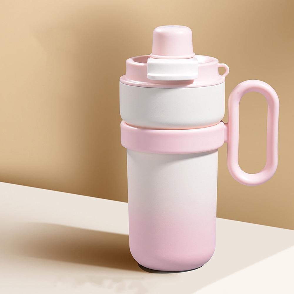 

Large Capacity Double Drink Thermal Cup Stainless Steel Coffee Cup Straw Cup for Male and Female P-480ML