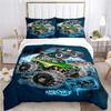 Cartoon Monster Truck All Season Duvet Cover Comforter Bedding Sets Soft Quilt Cover and Pillowcases SingleDoubleQueenKing
