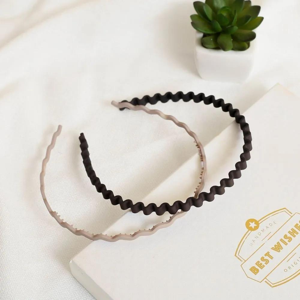 Hairband Daily Hairband Angel Shushu Matte Wave Set Brown Beige